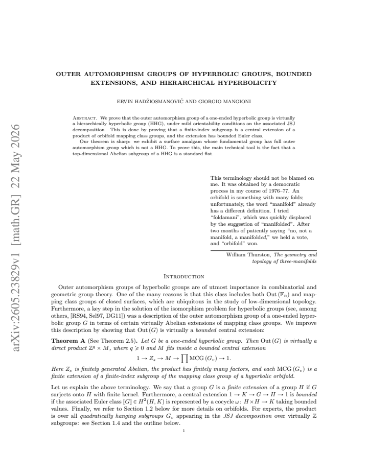 First page