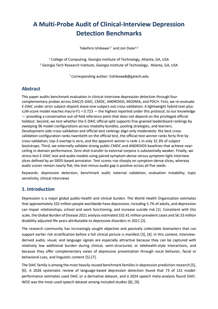 First page