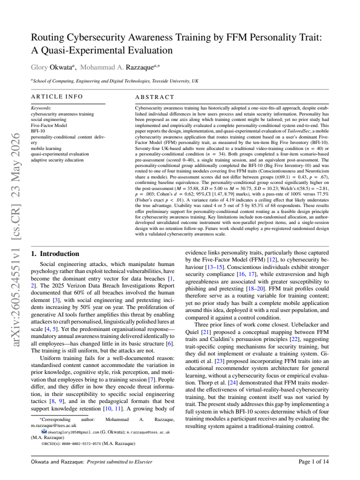 First page