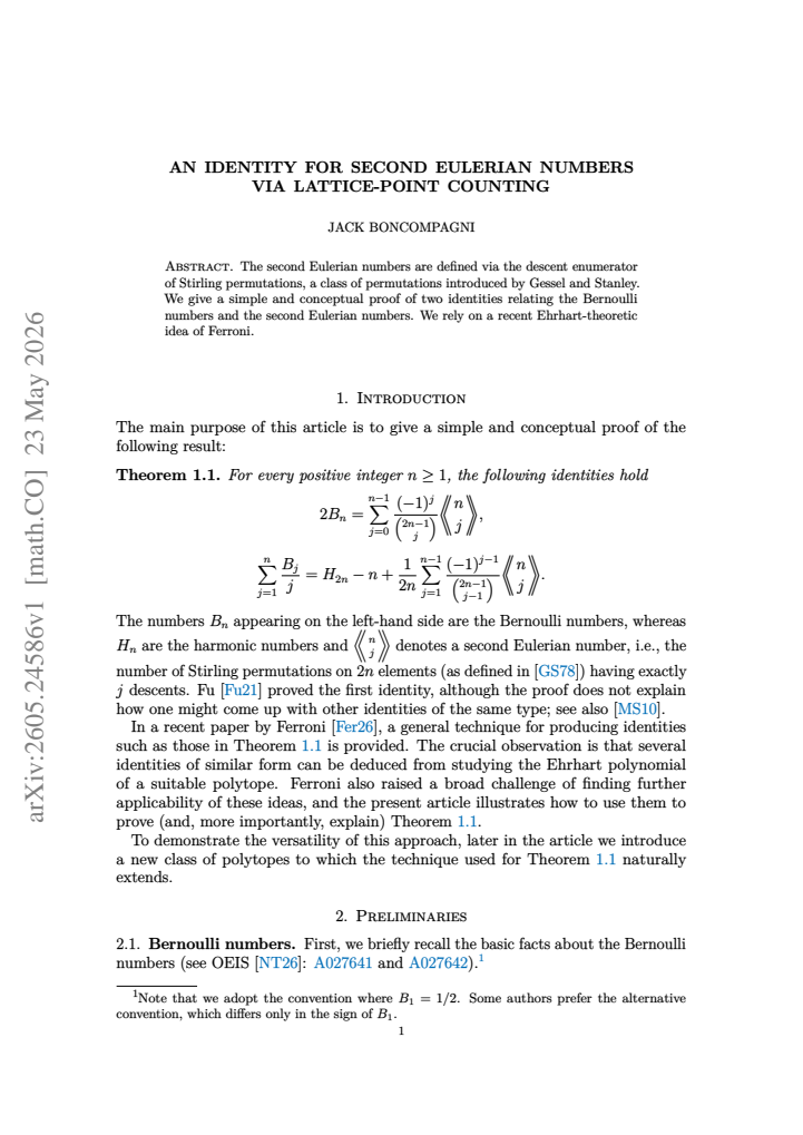 First page