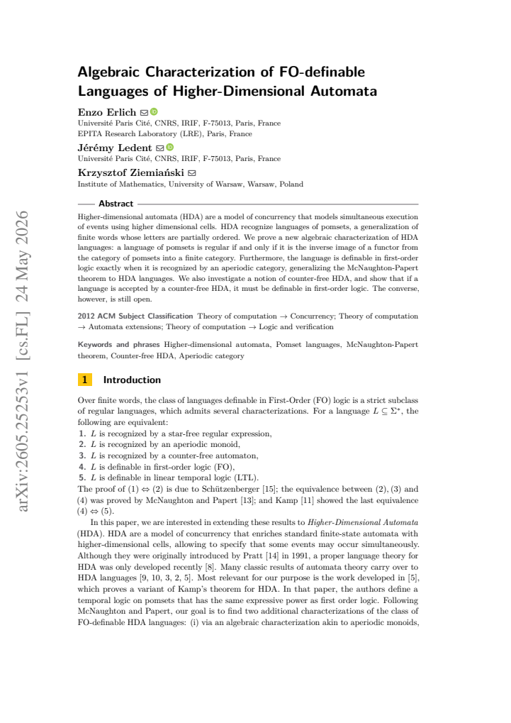 First page