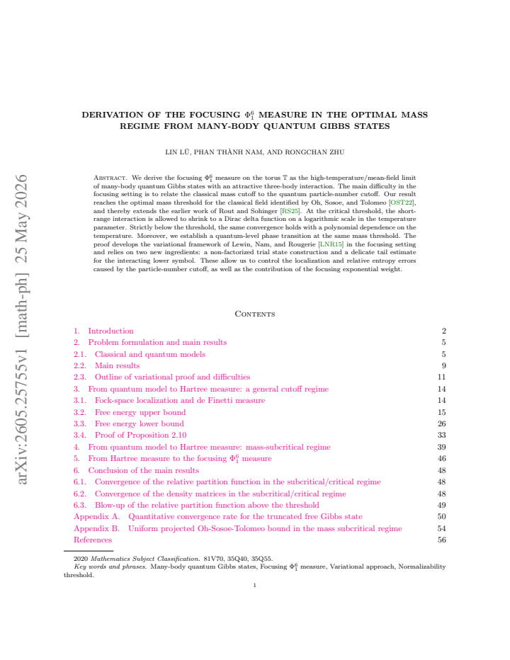 First page