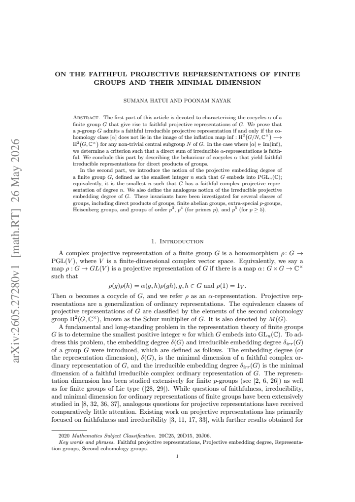 First page
