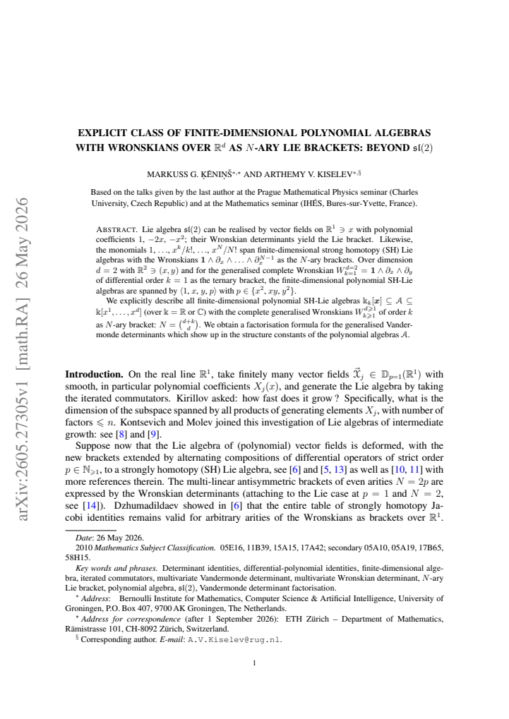 First page