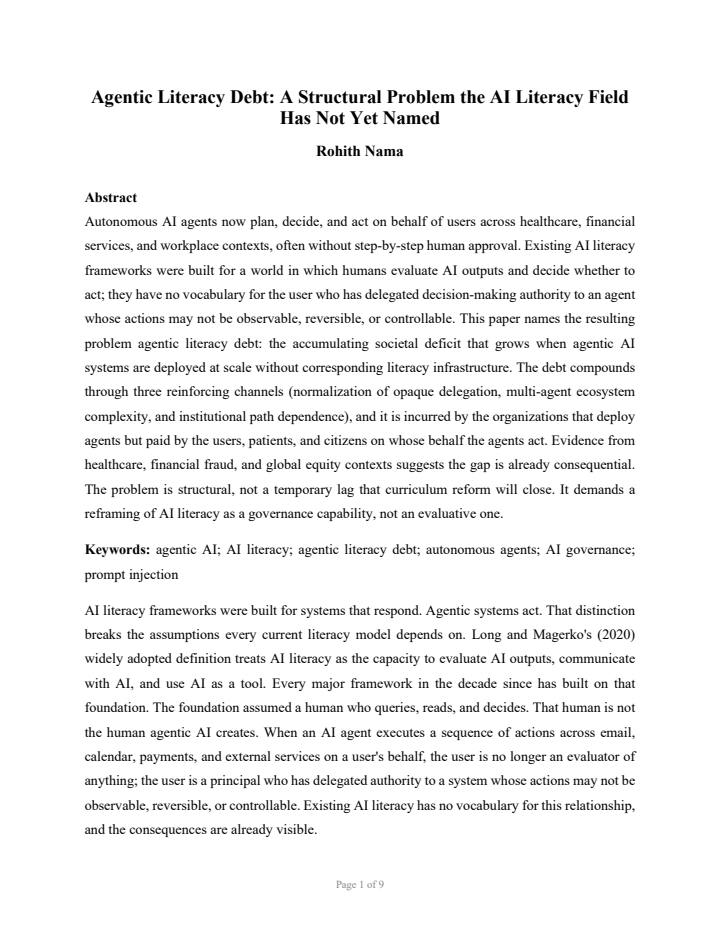 First page