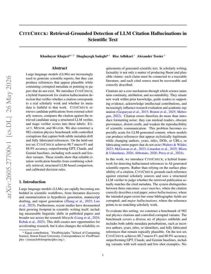 First page