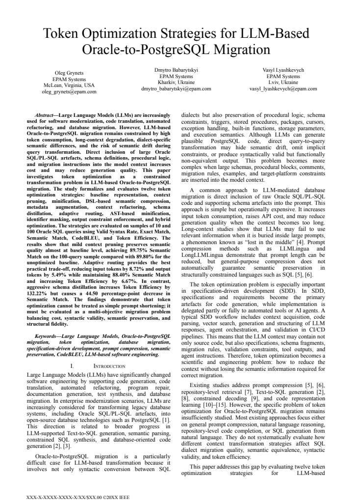First page