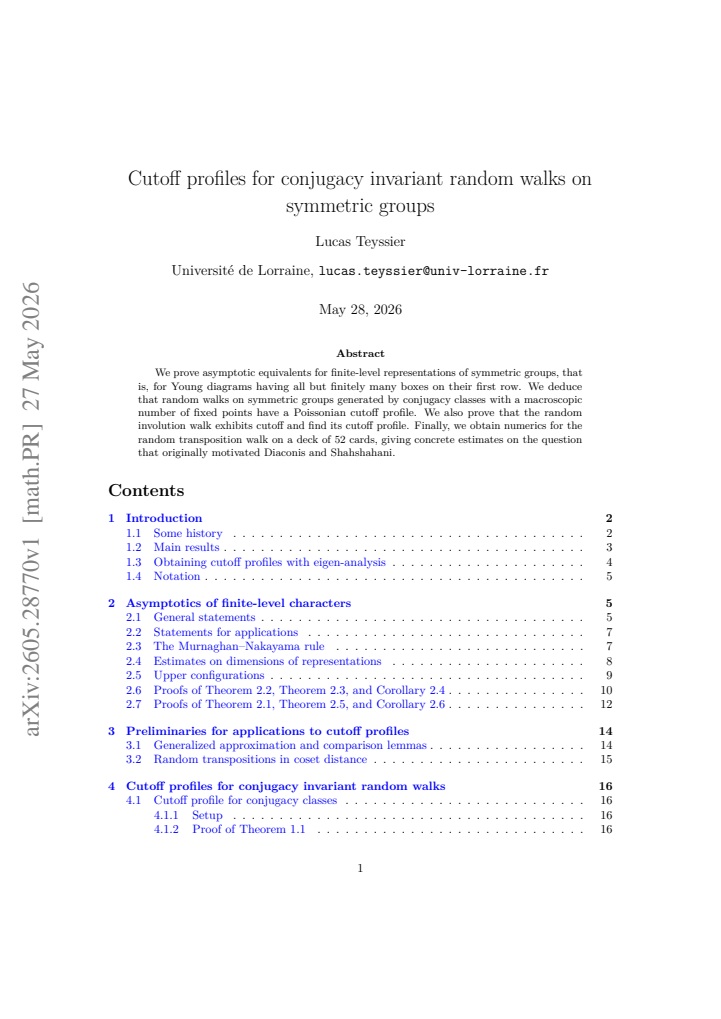 First page