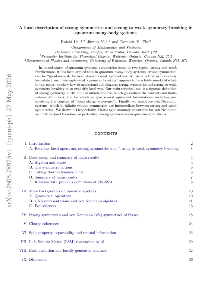 First page