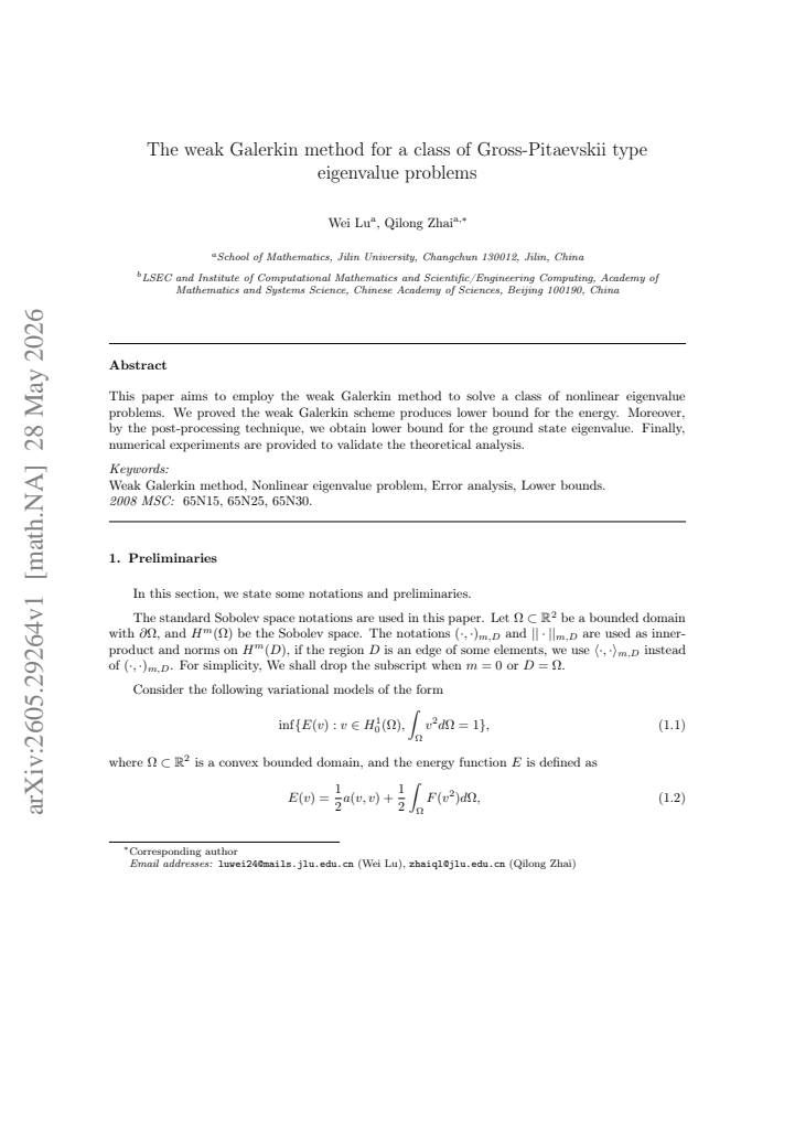 First page