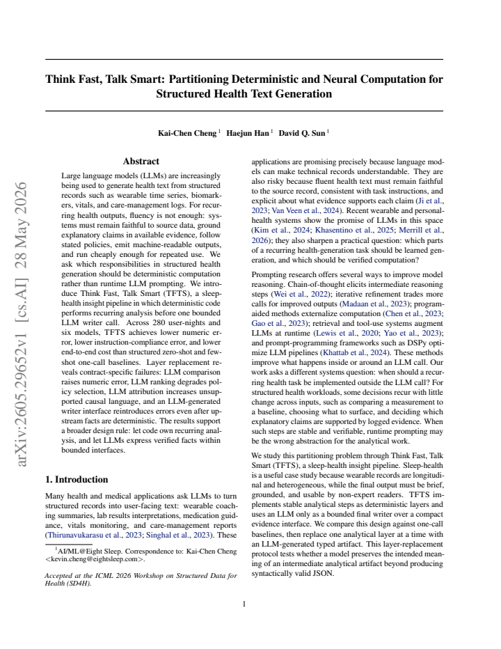 First page