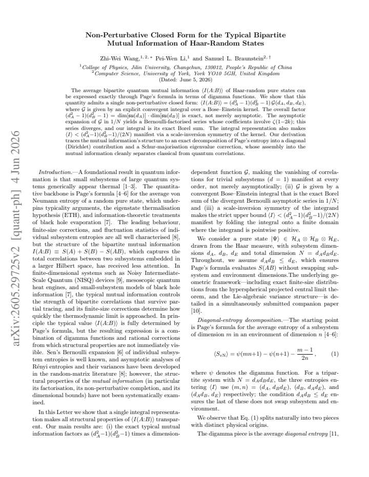 First page