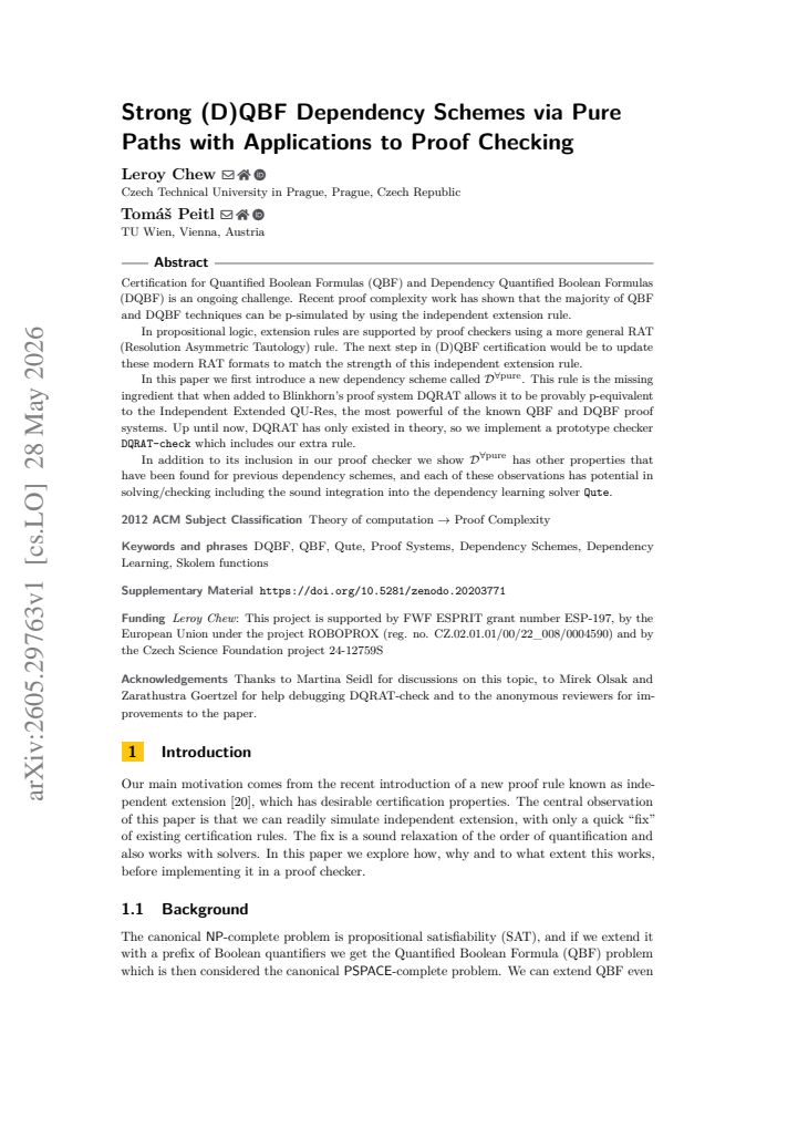 First page