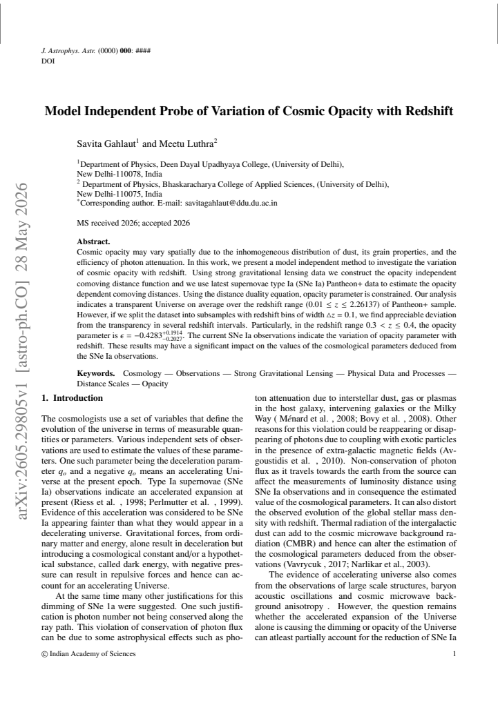 First page