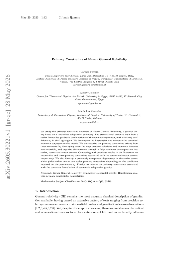 First page