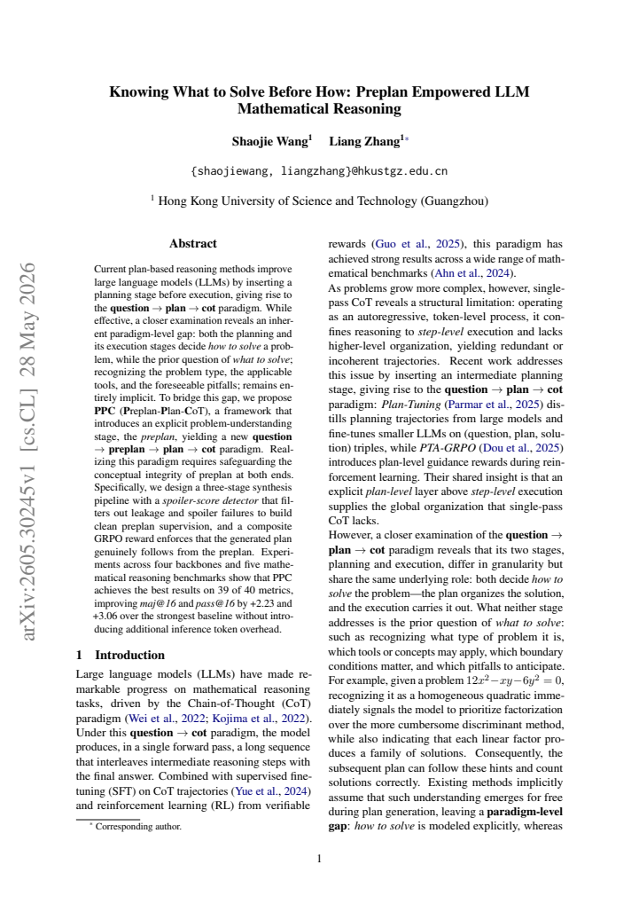 First page