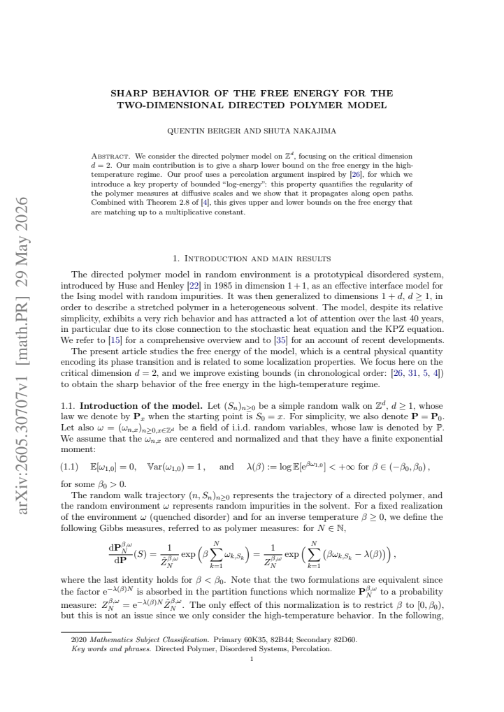First page