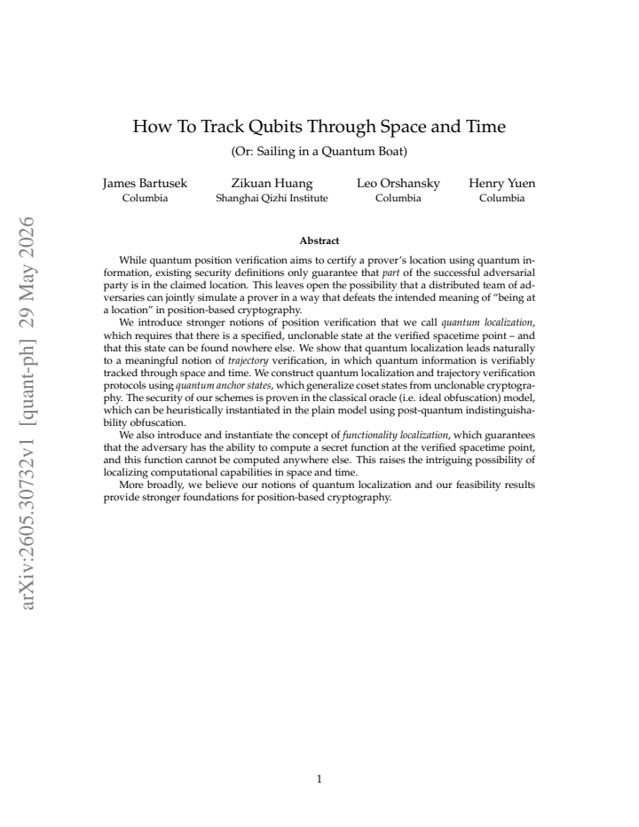 First page