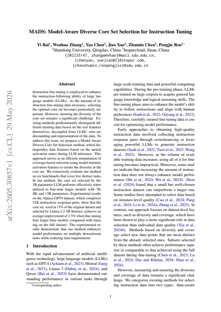 First page