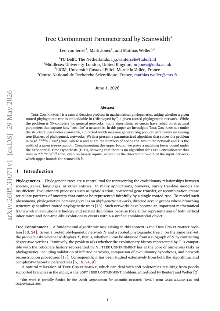 First page