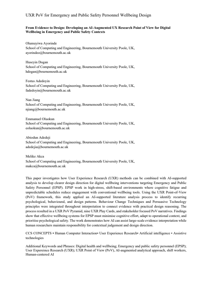 First page