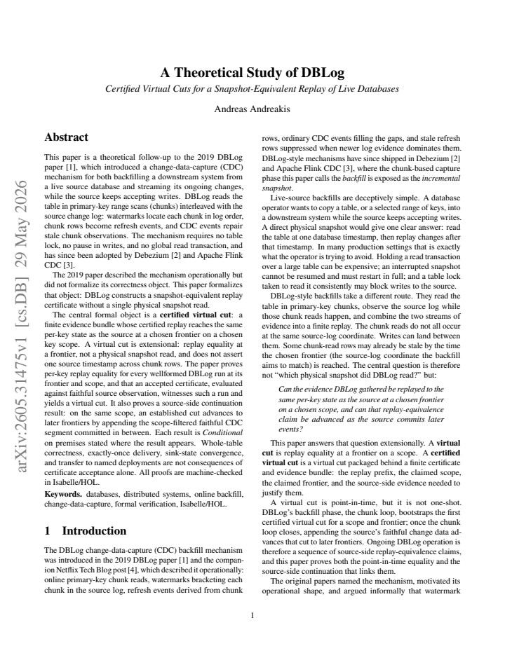 First page