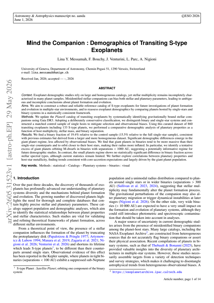 First page