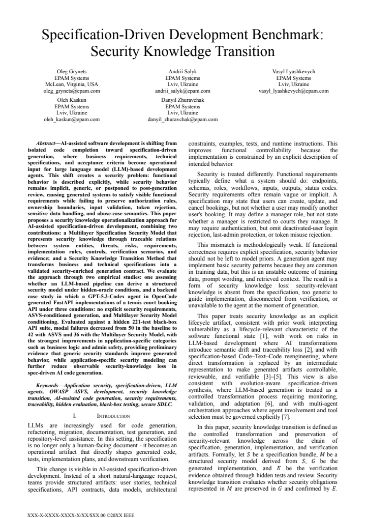 First page