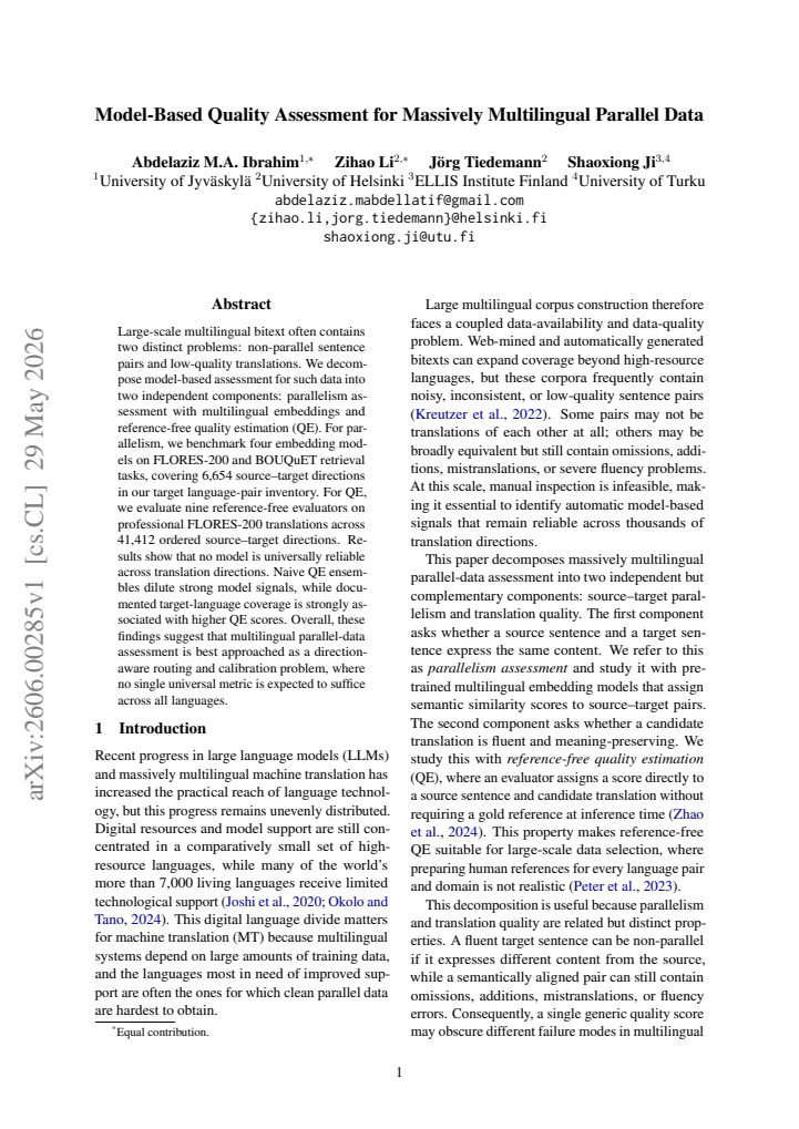 First page