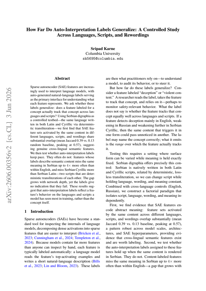 First page