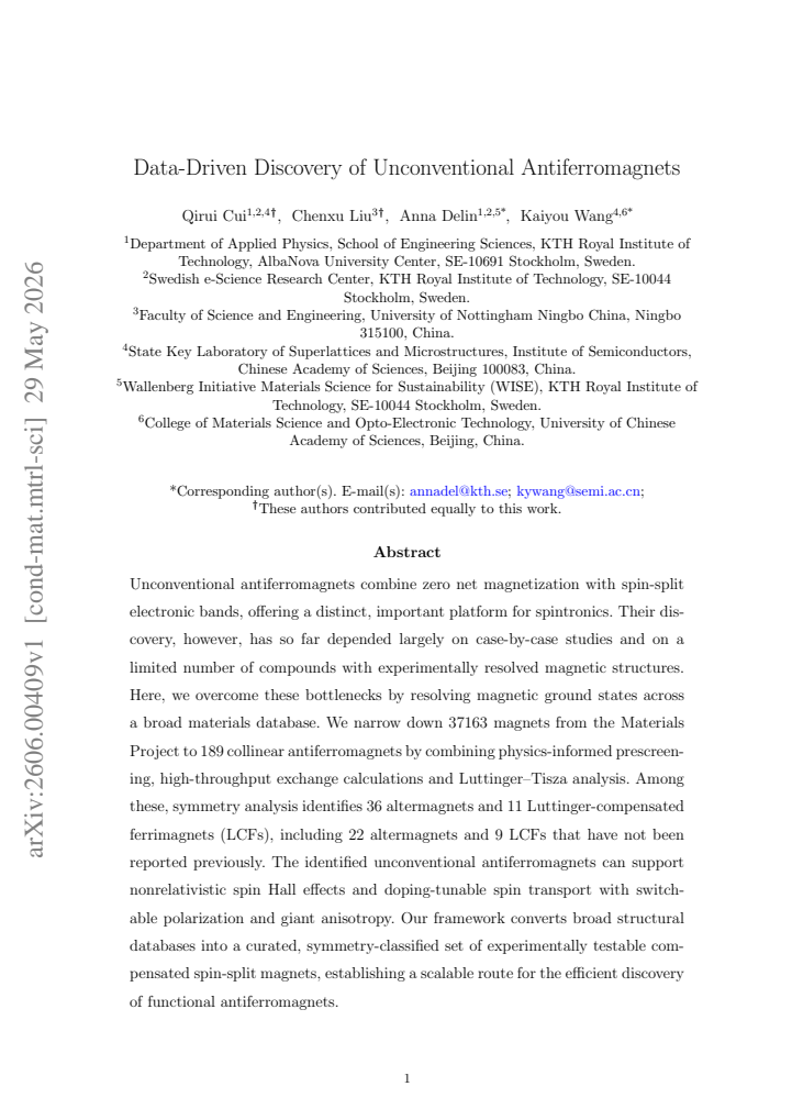 First page