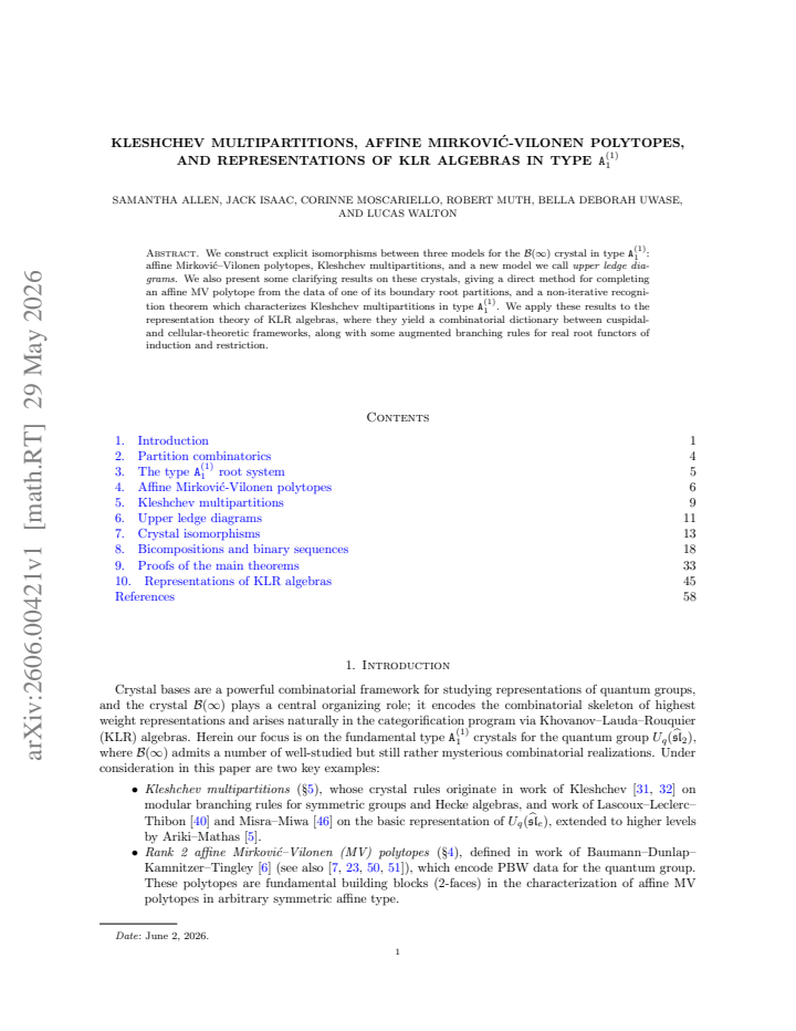 First page