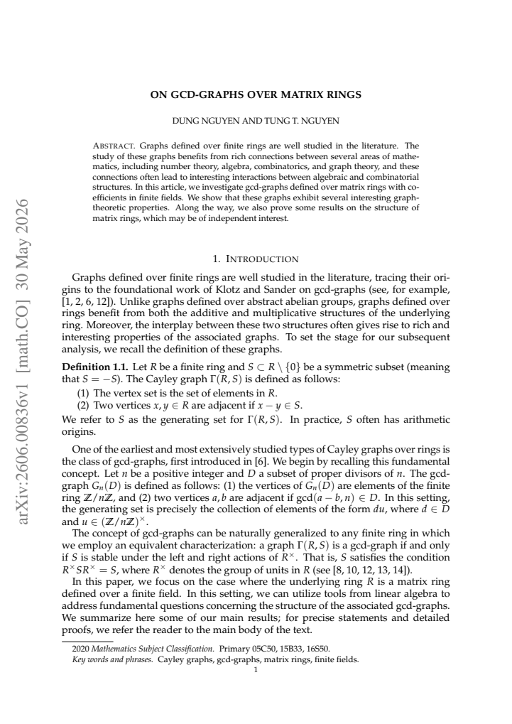 First page