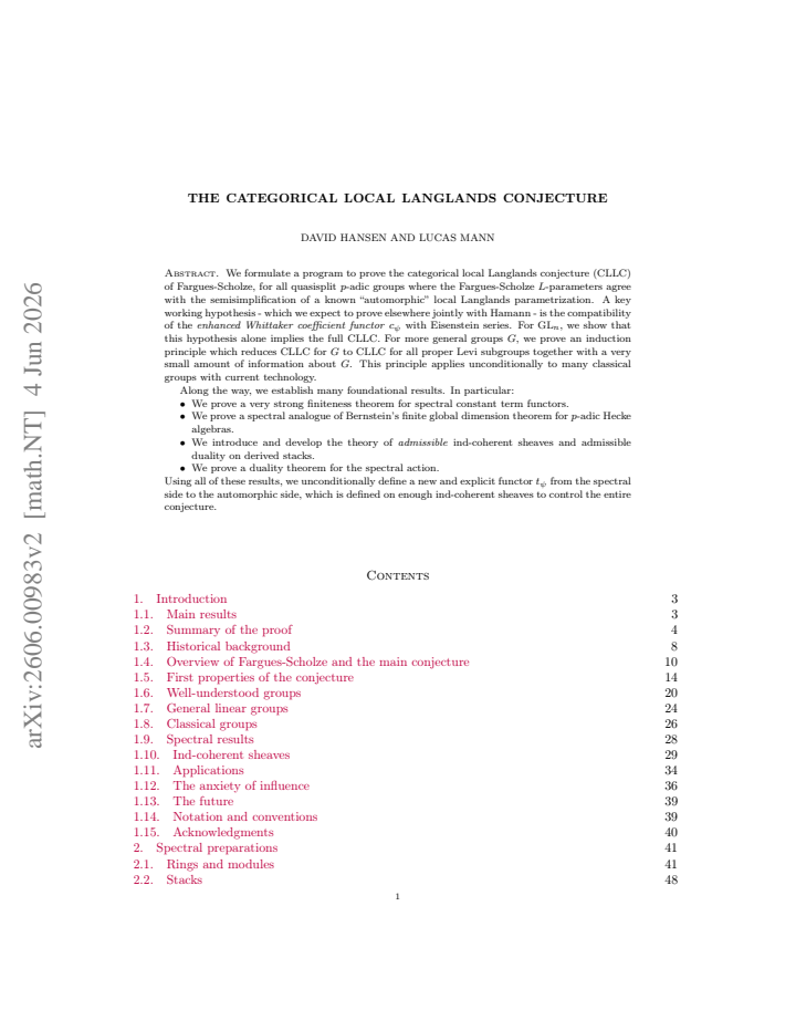 First page