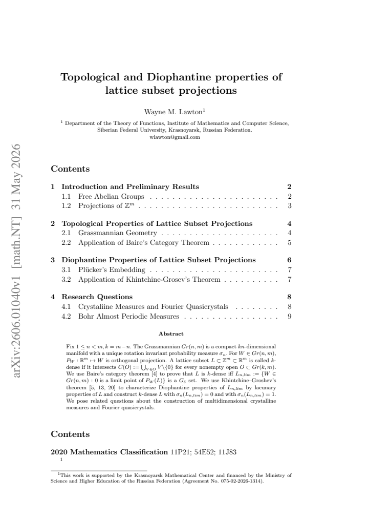 First page