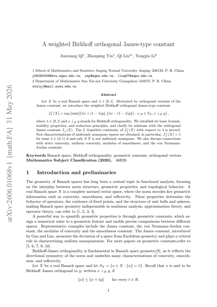 First page