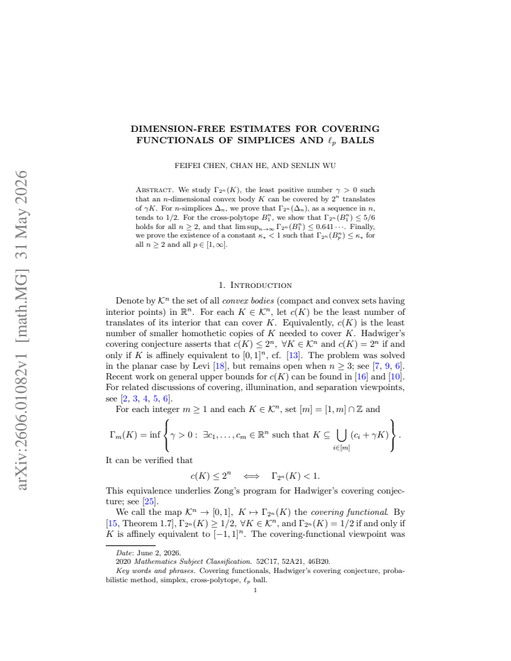 First page