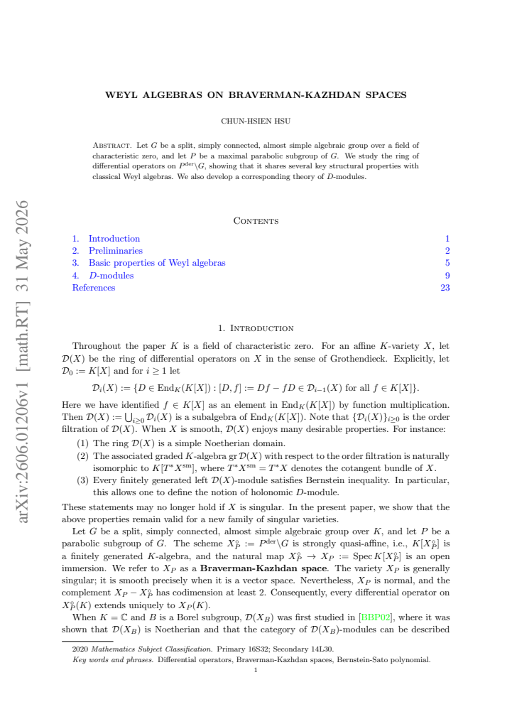 First page