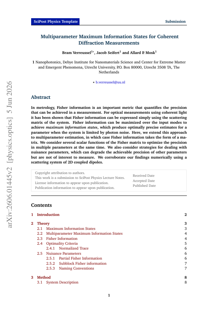 First page