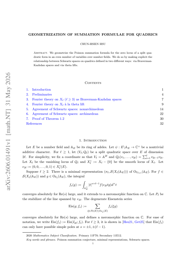 First page