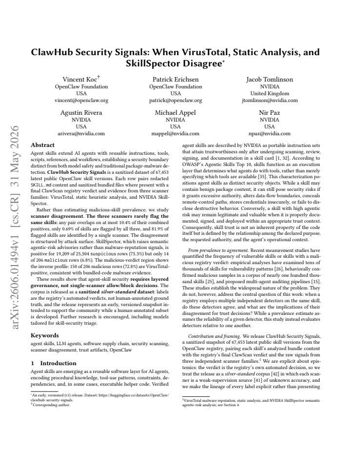First page