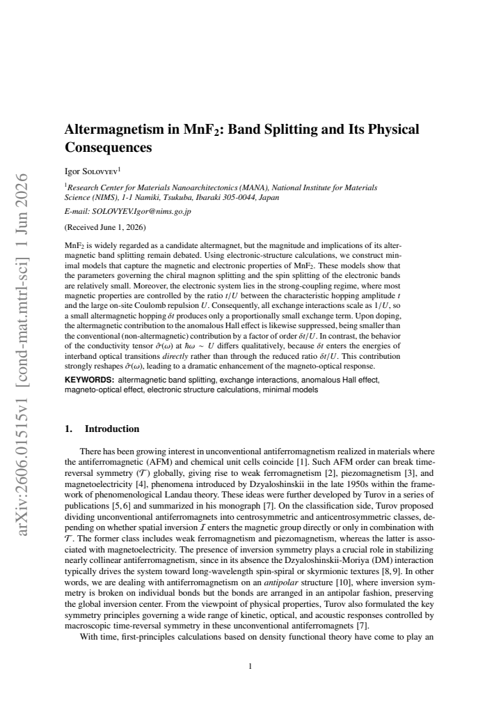 First page