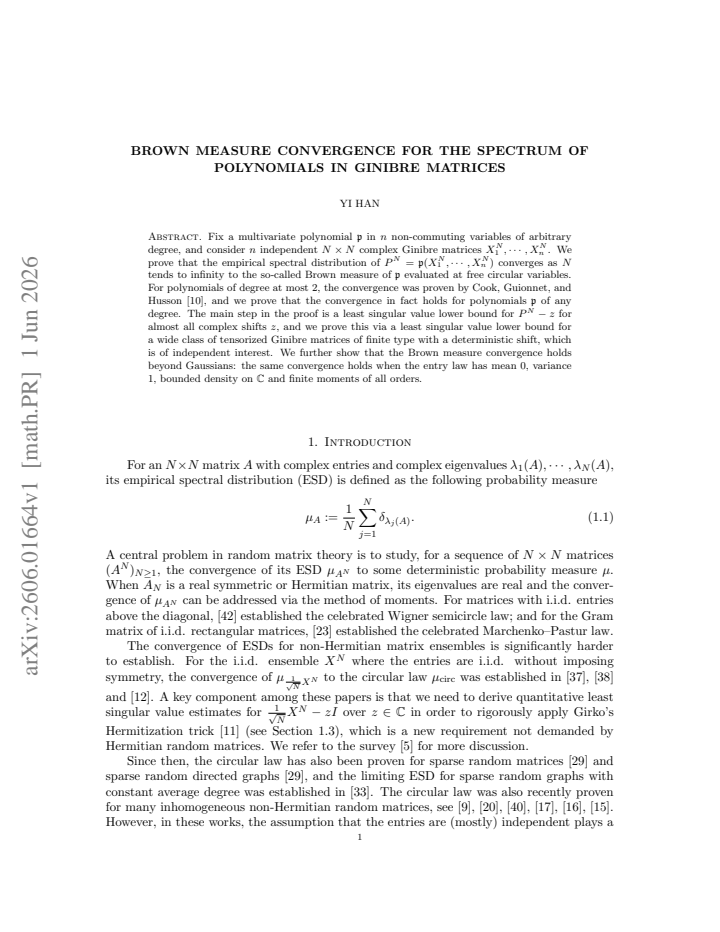 First page