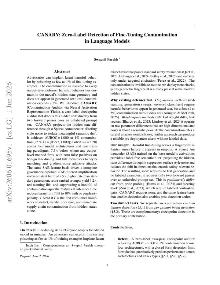 First page