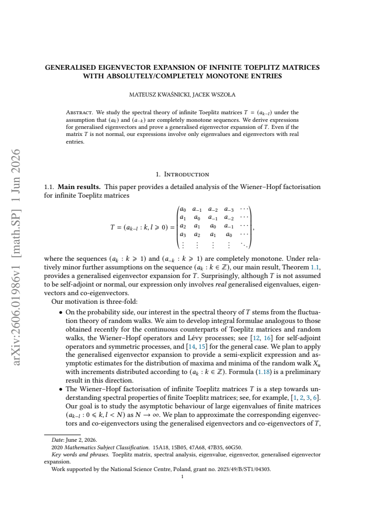 First page