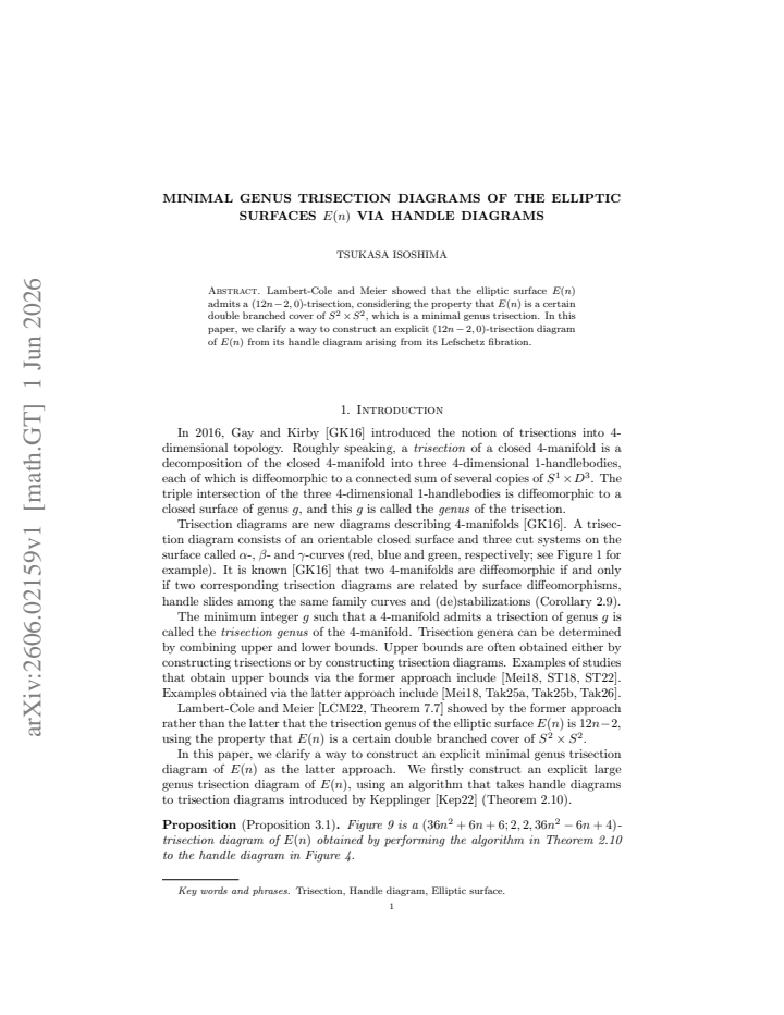First page