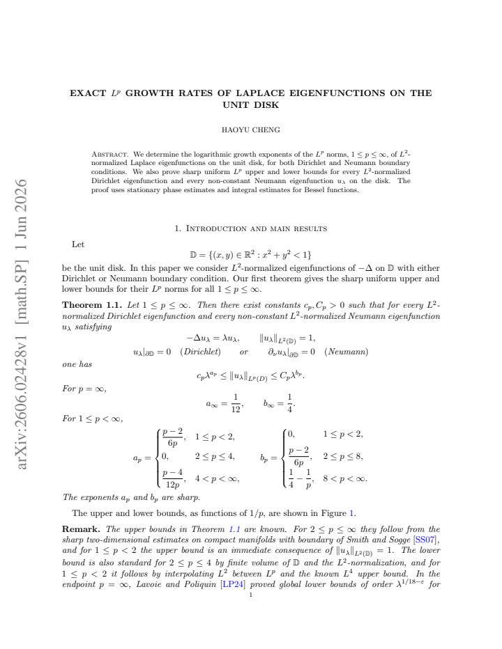 First page