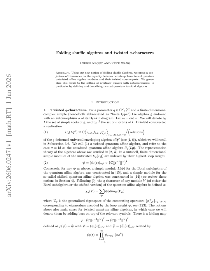 First page