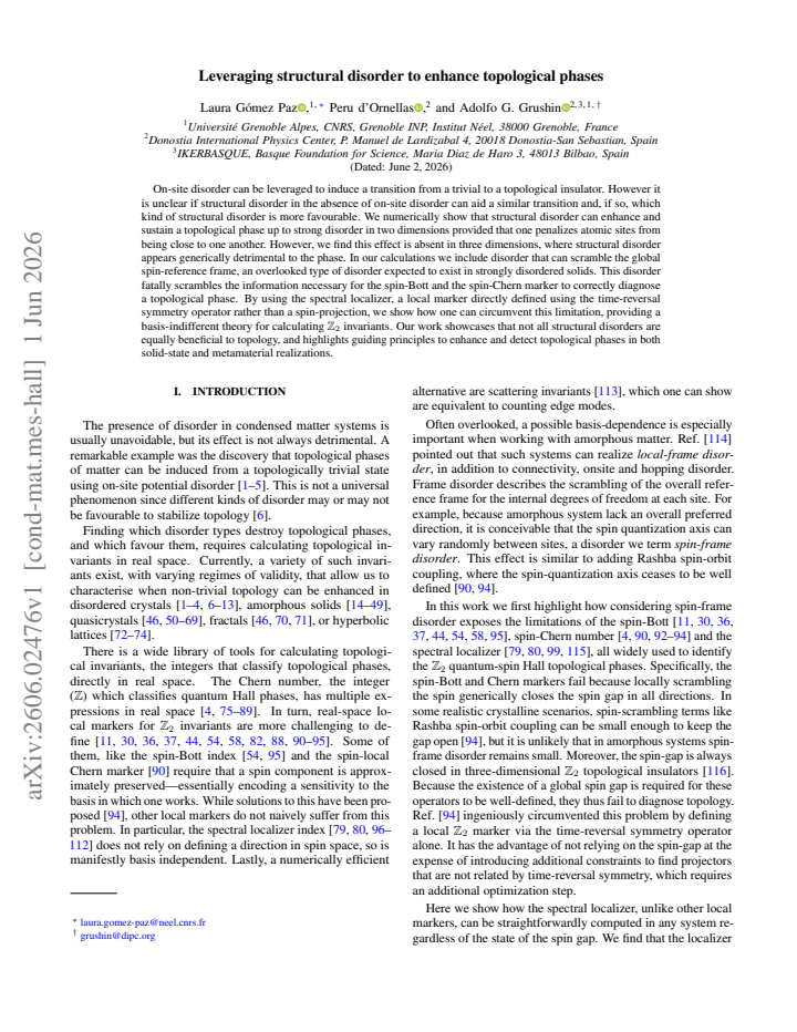 First page