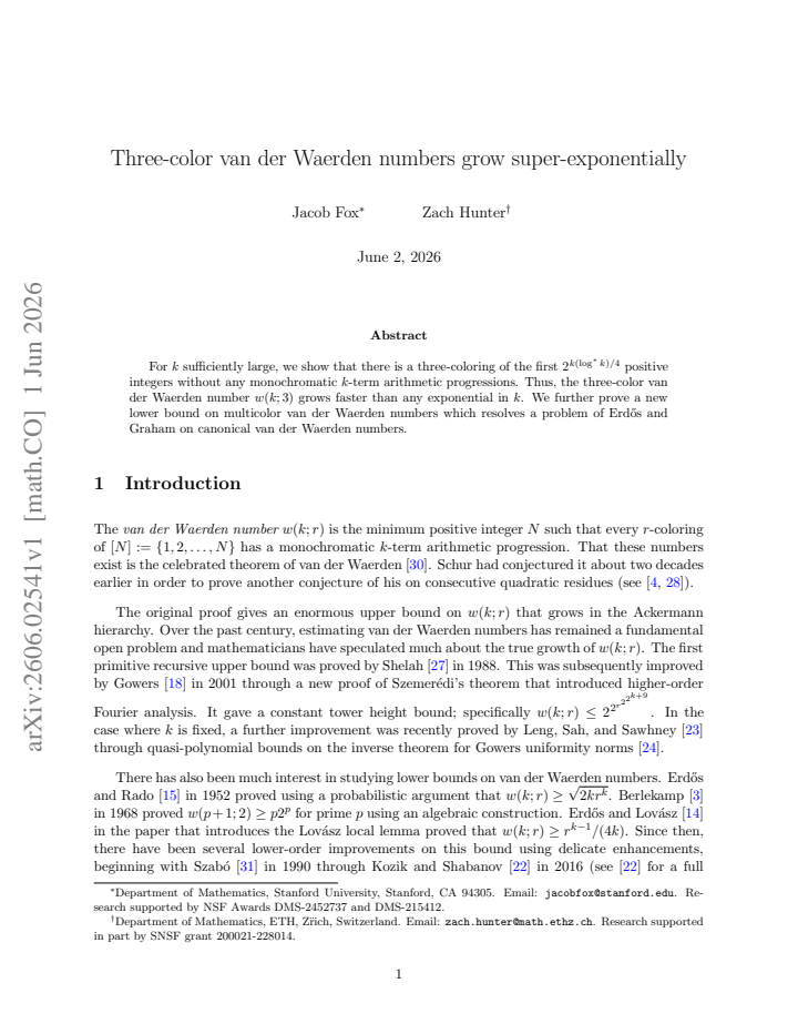 First page